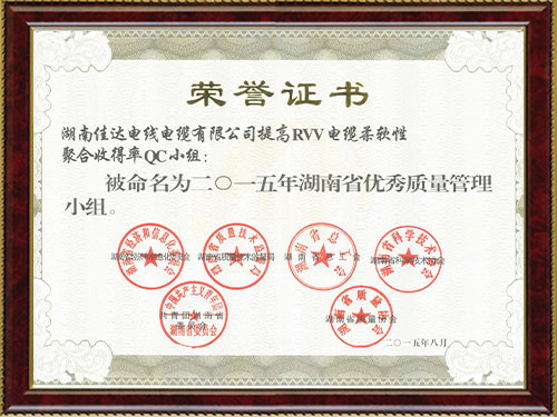 产品研发声誉证书